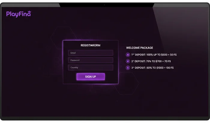 PlayFina Casino Signup